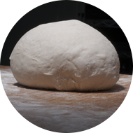 Fresh dough uncooked