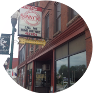 Sonny's Pizza storefront in Maine